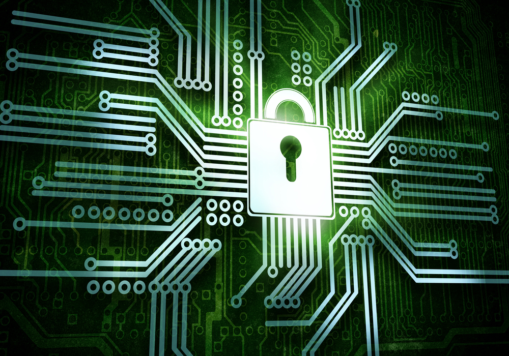 Conceptual Image Of Micro Circuit Security Concept